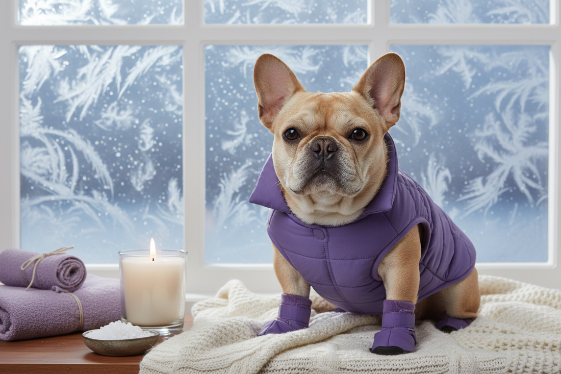 The Frenchie Winter Guide: Coats, Paw Care & Keeping Warm in the UK