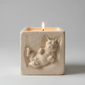 Stoneware Frenchie Candle (Pistachio & Cream)