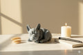 The Sleepy Frenchie: Geometric Desk Companion - Angry Frenchie