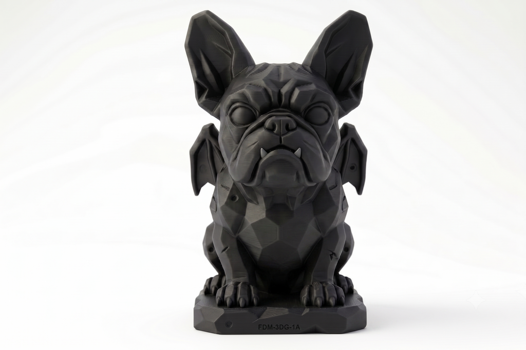 The Gargoyle Frenchie | 20cm 3D Printed French Bulldog | Gothic Winged Gargoyle Collectible Gift UK