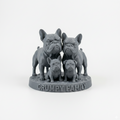 The Grumpy Family: French Bulldog 3D Figurine
