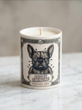 Voodoo Hex Halloween Candle | Burning Broomstick
