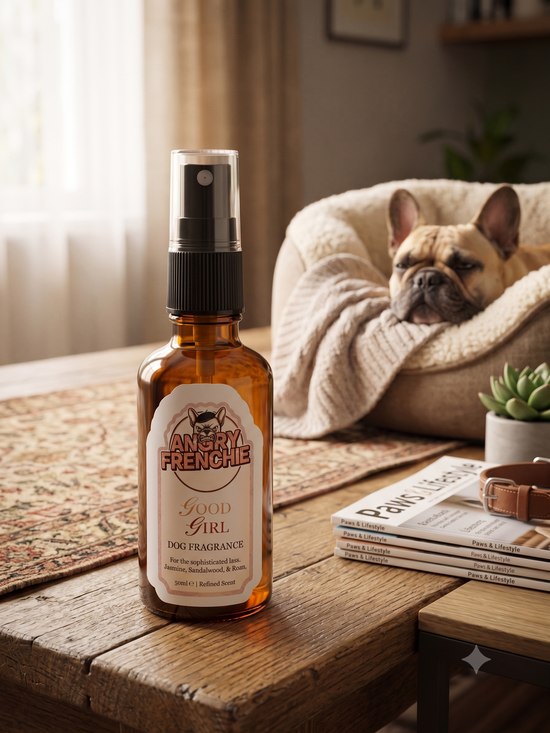 Frenchie Femme Dog Perfume | 50ml Cologne Spray | Long-Lasting Scent for Dogs UK