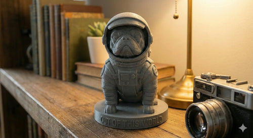 Apollo Frenchie 3D Figurine (Astronaut)