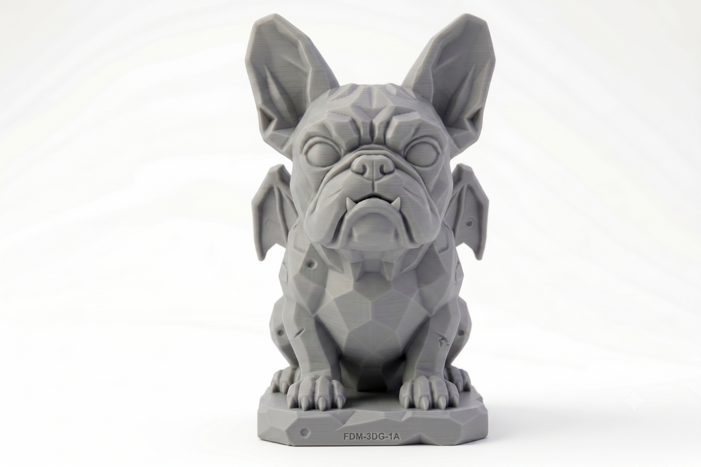 The Gargoyle Frenchie | 20cm 3D Printed French Bulldog | Gothic Winged Gargoyle Collectible Gift UK