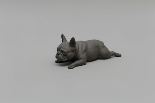 Bread Loaf Sploot Frenchie Figurine | 3D Printed