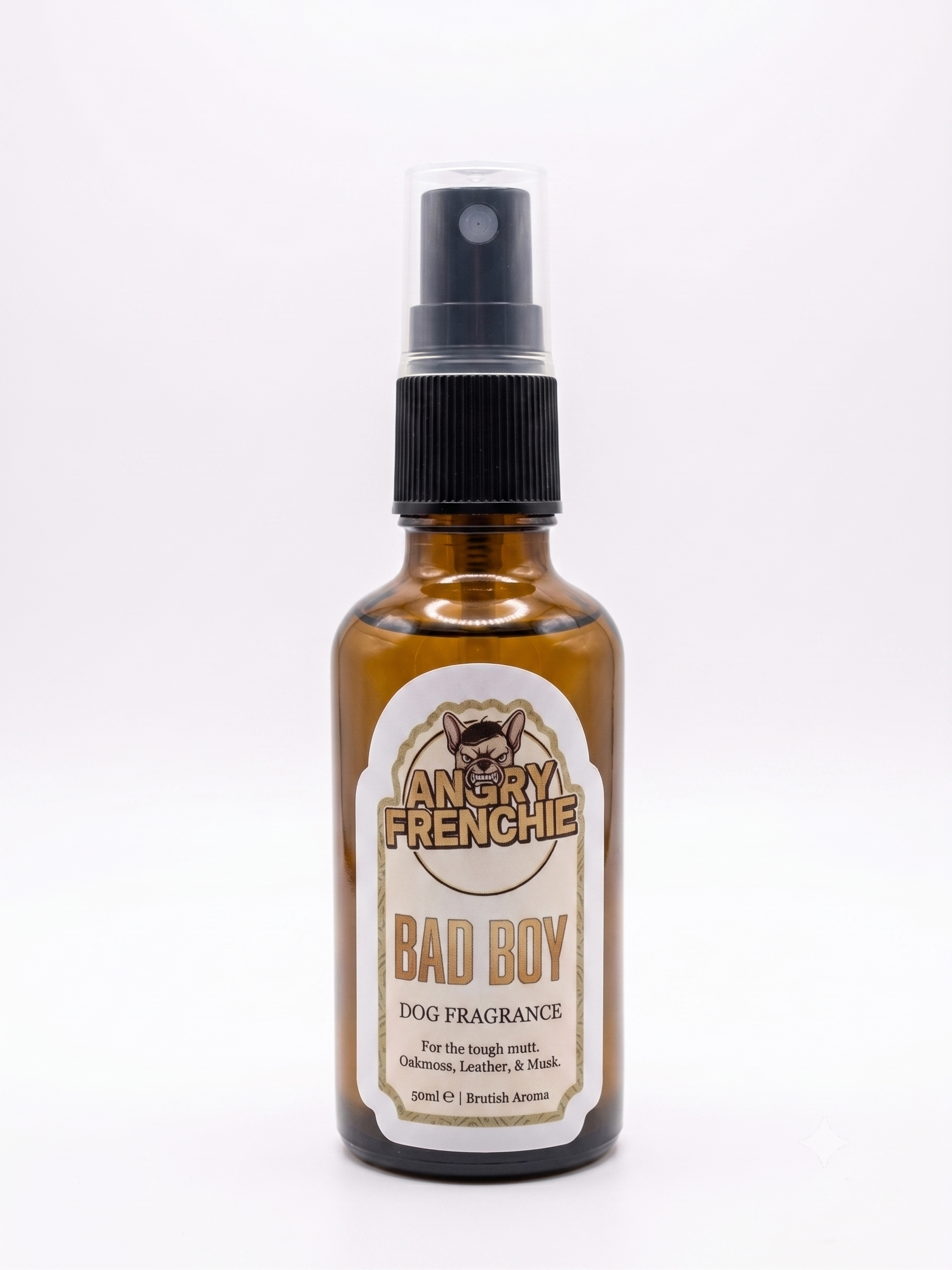 Frenchie Homme Dog Cologne | 50ml Spray | Long-Lasting Woody Scent for Dogs UK