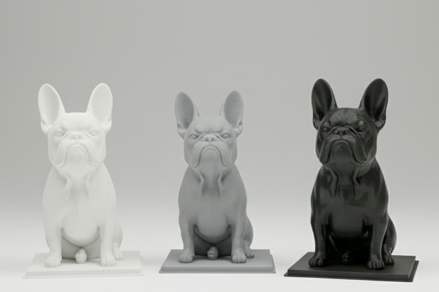 The Sitting Frenchie 3D Figurine