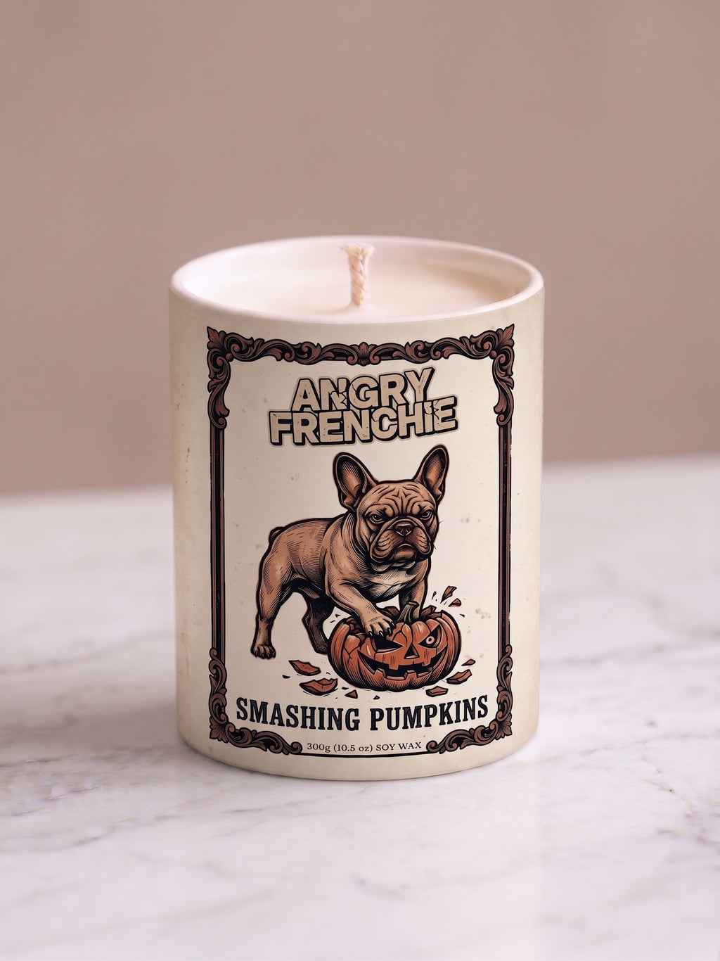 Smashing Pumpkins Halloween Candle | Pumpkin Spice Latte